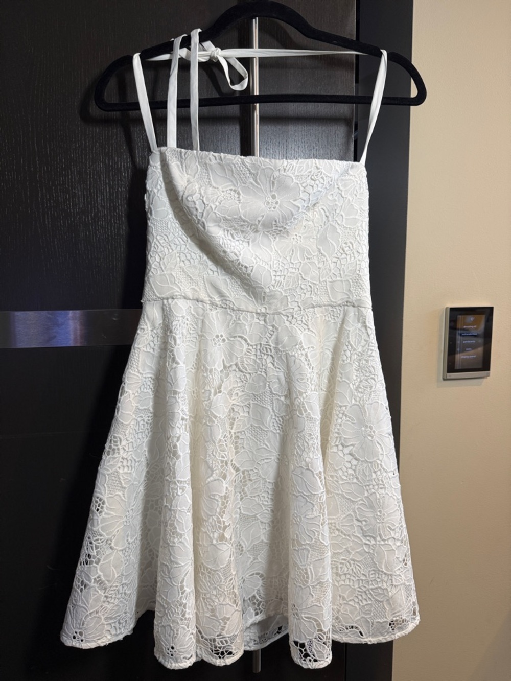 Ever New White Strapless Lace Sundress